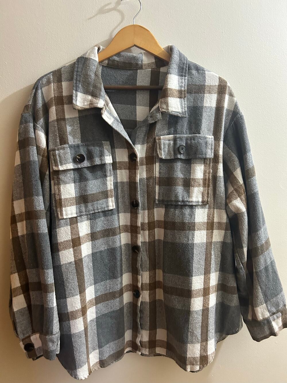 Women’s plus size plaid flannel 2X